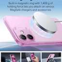 ESR for iPhone 16 Case, Compatible with MagSafe, Camera Protection, Shockproof Thin Cover, Resists Yellowing and Scratches, Magnetic Phone Case for iPhone 16, Zero Series, Frosted Pink