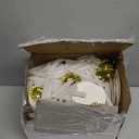 300Packs White Unscented Taper Candle with Drip Protectors for Church, Prayer, Shabbat Candles, Vigil Candle.