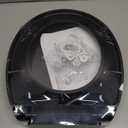 Toilet Seat Black, Toilet Seat Round 16.5 inch Soft Close Quiet, No Slam, Premium PP Material Easy Clean, Black