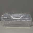 AIHSUMC 2 Pcs Paint Storage Boxes for Apple Barrel Acrylic, Plastic Art Supply Box Portable Craft Organizer With Handle, 30 Bottles Capacity Clear Organizer for 2 fl. oz Paints