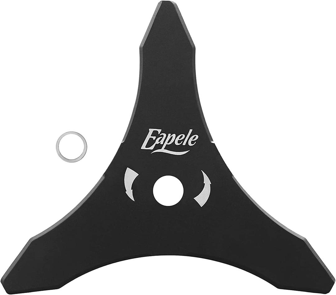 Eapele 12" x 3T 12-Inch 3 Teeth Heave Duty Steel Brush Cutter Trimmer Weed Eater Blade