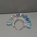 JEAIRTS Light Up Headband Led Crown Headbands Glow Rave Headpiece Flashing Costume Hair Accessories for Women