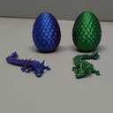 2 Pack 3D Printed Mystery Dragon Egg, 11 inches Mystical Dragon Egg with Dragon Inside, Large Dragon Egg Fidget Toy, Surprise Dragon Egg, Mythical Dragon Egg for Collectors, Gift for Fantasy Lovers