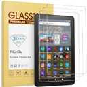 3 Pack Screen Protector for All-New Fire HD 8/HD8 Plus/Fire HD 8 Kids/Fire HD 8 Kids Pro Tablet (14th&12th &10th Generation, 2024&2022&2020 Released),Tempered Glass 9H Hardness Anti Scratch Clear, 8-inch