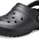 Crocs Unisex-Adult Classic Lined Clog (9 Women/7 Men, Black/Black)