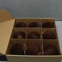 9 PCS Christmas Velvet Balls Flocked Xmas Tree Ball Ornaments Christmas Large Ball Set Xmas Tree Hanging Decoration 4 Inch, 6 Inch (Coffee, 4inch)