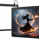 Glass Gaming Mouse Pad with LED Lights,Professional Esport Mousepad with Type C Port, Ultra-Smooth Hard Surface for Office Bedroom and Gaming, Large Non-Slip Silicone Base11.8" x 15.7"