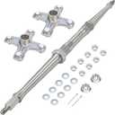 M MATI Rear Axle Shaft & Wheel Hubs Kit for Yamaha Warrior 350 YFM350X B-anshee 350 YFZ350 1987-2004 3GD-25381-00-00 1PE-F53K0-00-00