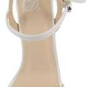 Delicious Bless ~ Women Open Toe High Heel Chiffon Bridal Dress Sandals (6)