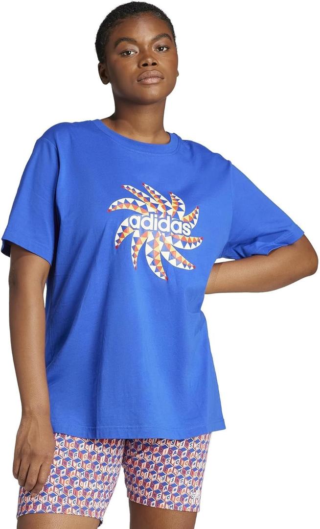 adidas Women's X Farm Rio Graphic T-Shirt (Bold Blue), XXS