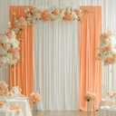 50ftx12ft Ivory Backdrop Curtains for Wedding-Wrinkle Free Backdrops Curtain Drapes Fabric Decorations Photo Back Drop Cloth for Baby Shower Photography Stage Reception 10Panels 12ft(H) x 5ft(W), W5' x H12'