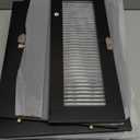 Sunhoo Bread Box for Kitchen Countertop Wooden Bread Storage Container Bin 2 Layer Breadbox Holder Large Capacity Keeper Vintage Farmhouse Food Organizer Pantry Shelf Acrylic WindowBlack