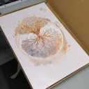 tgguytiy Tree of Life Canvas Wall Art Set of 3 Lotus Zen Painting Picture Wall Decor Abstract Yin Yang Fall Art Poster Print Artwork for Living Room Yoga Room Hotel Bedroom Home Decor16x24in Framed (24Lx16W)