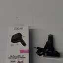 ZGear FM Transmitter and Fast Charging Car Charger 12 watt 2.4 amp Aux & USB Port, Pack of 2