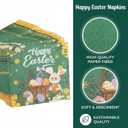 5 x ibohr Easter Paper Napkins, 50 Count Happy Easter Bunny & Egg Disposable Decorative Lunch Napkins for Easter Party Supplies, Spring Table Decorations