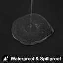 Smiry Rectangle Table Cloth 54x78 Inch, Waterproof Wipeable Vinyl Tablecloths Protector, Oil Spill Proof Plastic Table Cover for Dining, Picnic, Camping, Outdoor, Black