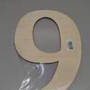 17 inch Large Wooden Numbers for Party Decor, Big Wood Number 9 for Wall Decor, Unfinished Blank Giant Wooden House Numbers, Wood Signs for Crafts, Birthday, Rustic Wedding, Christmas, Baby Shower