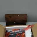 Furologee 6 Tier Tall Bookshelf, Industrial Narrow Bookcase, Display Standing Shelf Units, Metal and Wood Storage Rack Organizer for Living Room, Home Office, Entryway, Kitchen, Rustic Brown