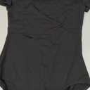 MOLLDAN Girls Dance Ballet Leotards Short Sleeve Criss Cross Straps Back (4-6 Years, Black)