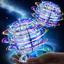 RIEYON Flying Orb Ball 2025 Hover Boomerang Ball 6 Lighting Effects Cool Toys Gift for 678910+ Year Kids Teen Adults Indoor Outdoor Flying ToyBlue & Blue