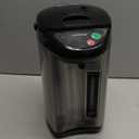 NutriChefKitchen Hot Water Urn Pot Insulated Stainless Steel,Auto & Manual Dispense,Auto Boiler,Safety Lock Shutoff 3.38 QT /3.2L - Auto Boiler Shut Off -One size