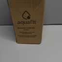 AQUAFIT 128 oz Water Bottle with Time Marker - Straw & Chug Lid - BPA Free 1 Gallon Gym Water Bottle with Handle - Big Gallon Jug (Midnight Gray, 128 Ounces)