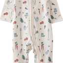 little planet by carter's unisex-baby Sleep and Play made with Organic Cotton, Veggie Garden Print, 3M