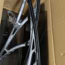 Outvita Window Awnings for Doors Canopy 40''x40'', Polycarbonate Cover Front Door Outdoor Patio Awning Canopy UV Rain Snow Sunlight Protection Hollow Sheet, Brown Board & Black Bracket, AL-YP-0338