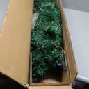 4.5ft Pre-Lit Hinged Fir Pencil Christmas Tree 150 Multicolor Light