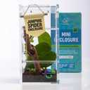 EctoTherm Jumping Spider Enclosure - Complete Acrylic Terrarium Habitat for Spiders, Tarantulas, Praying Mantis - Small Spider House with Front Opening Door - Bug Enclosure for Arboreal Species