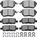 Ceramic Brake Pads Kits,SCITOO 8pcs Brakes Pads Set fit for 2009-2012 for Nissan Murano