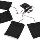 Joyzan Electric Clothes Heating Pads, Portable USB Heated Clothing Heater Mat Set Small Powered Waterproof Adjustable Temperature Gears Warm Winter Seat Bed Back Waist Coat Vest Jacket Outdoor 5V