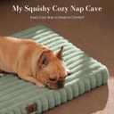 Dog Beds for Large Sized Dog, Orthopedic Pet Bed with Waterproof Lining, Soft Short Plush Surface & Egg Crate Foam, Machine Washable Pet Bed with Removable Cover & Anti Slip Bottom