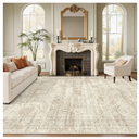 Washable Area Rug 8x10, Large Soft Rugs for Living Room Vintage Beige Carpet 8x10 Area Rugs for Bedroom Dining Room Non-Slip Stain Resistant Under Table Rug