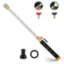 2026 Upgraded Jet Nozzle Power Washer for Garden Hose, 2-In-1 High Pressure Wand with 2 Different Nozzles and Quick Connectors, High Pressure Washer Tools For Patio Car Pet Window Washing (black)