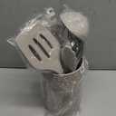 LIANYU 14 Pcs Kitchen Utensils Set with Holder, Silicone Cooking Utensils Spatula Set, Heat Resistant Cookware Tools Includes Spoon Turner Whisk Tong, Dishwasher Safe, Khaki