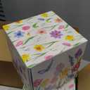 12 Pack Tulips Facial Tissues Cube Boxes 600 Sheets 3 Ply Small Tulips Floral Face Tissues Bulk for Fall Christmas Spring Car Bedroom Supplies