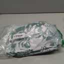 Eomenie Plus Size Swimdress for Women One Piece Swimsuit Tummy Control Swim Dresses Skirt Bathing Suit (White Green Leaf Print) 20W