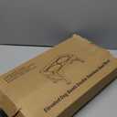 PAKEWAY Elevated Dog Bowls, Spill Proof, Tiltable Dog Feeder with 2 Stainless Steel Bowls, 6 Height Adjustable Raised Bowl (Black)