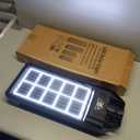 Locontifni 3000W Solar Street Light Outdoor with Motion Sensor & Remote, Super Bright Waterproof Dusk to Dawn LED Floodlight for Driveway, Yard, Parking Lot, Dual-Sided Solar Panel