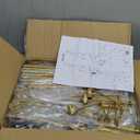 HAITRALGold Easel Stand for Sign, Adjustable Display Easel Stand with Chain Support,Heavy Duty Metal Easel for Wedding Sign,Art,Pictures,55" H Welcome Poster Stand Sign Holder Floor Dcor,2 Pack