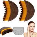 2pcs Lymphatic Contour Face Brush, Lymphatic Drainage Brush, Dry Brushing Face Brush, Lymphatic Drainage Massager for Face, Designed for The Face Gentle Enough for Daily Use2pcs