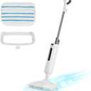 Sweetcrispy Steam Mop for Floor Cleaning,Lightweight Floor Steamer Cleaner for Hardwood/Tile/Laminate Floors Carpet, 2 Washable Pad, Grey