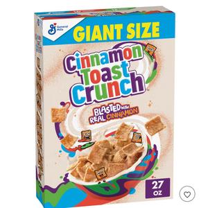 General Mills Cinnamon Toast Crunch Breakfast Cereal - 27oz, Best By: 16/11/2026