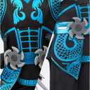 Spooktacular Creations Blue Ninja Costume Set, Ninja Jumpsuit with Foam Accessories for Kids, Toddler Halloween Outfit for Ideas Cosplay Party (Small, 5-7 yrs) (Black, S)