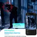 Mini Indoor WiFi Camera Home Security Room Body Cameras Nanny Cam Small Smart Home Outdoor Cams Pet Dog Baby Camera HD House Portable Camaras Motion Detection Night Vision Cam No Need WiFi Door Camara