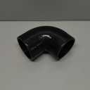ID 4" to 3.5" (102mm to 89mm), 90 Degree Elbow Reducer Coupler, Leg Length 3.5" (90mm), 4-Ply Reinforced, Universal Automotive Silicone Hose, Black