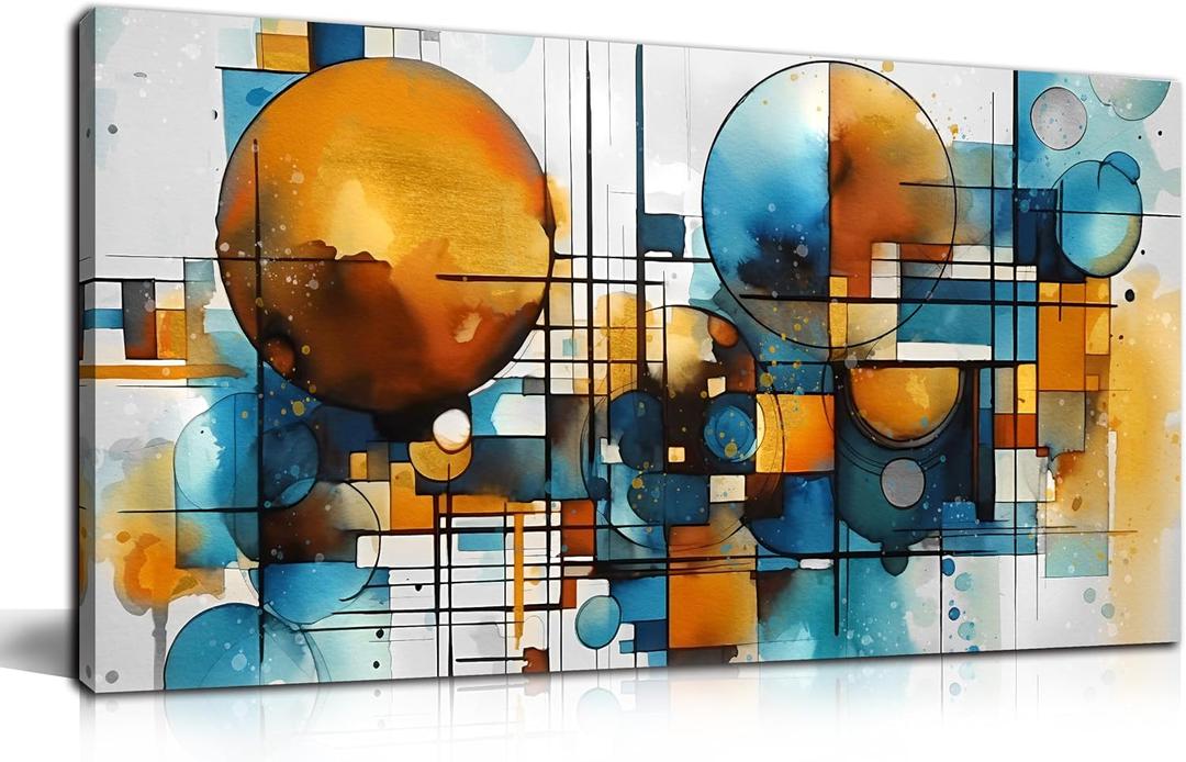 Abstract Canvas Wall Art Black and Red Geometry Prints 20x40 In
Large Modern Artwork, Living Room Bedroom Office Decor,Framed Ready to Hang,Gift