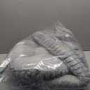 BALANCE Cat Bed Kitten Bed, Washable Round Cat Beds for Indoor Cats, Super Soft Plush Faux Fur Pet Bed for Puppy and Kitten with Anti-Slip Bottom (Grey)