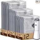 Vacbird 12 Pack Vacuum Bags for Travel with Rechargeable air Pump, Carryon Size Vacuum Seal Bags for Luggage and Suitcase Compression, Space Saver for Clothes and Clothing Travel